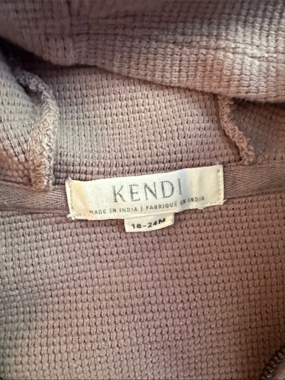 KENDI Hooded Sweatpants Set in Mauve